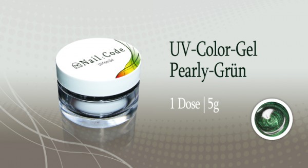 Pearly grün Farbgel NailCode 5 g