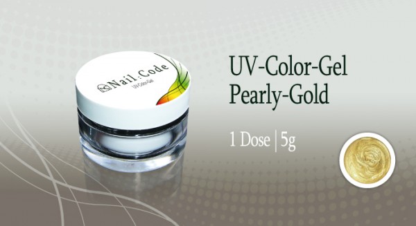 Pearly Gold Farbgel Nailcode 5 g