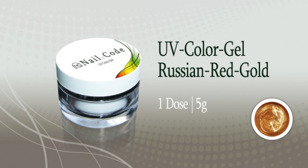 Russian-Red-Gold Farbgel Nailcode 5g