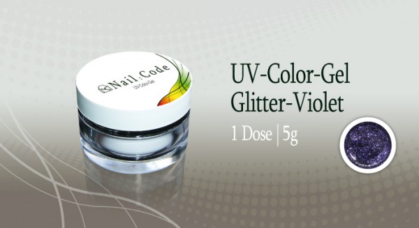 Glitter viloet Nailcode