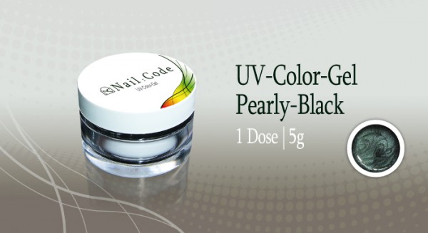 Pearly black Farbgel 5 g Nailcode