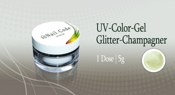 Glitter champagner Nailcode