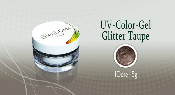 Glitter taupe Nailcode