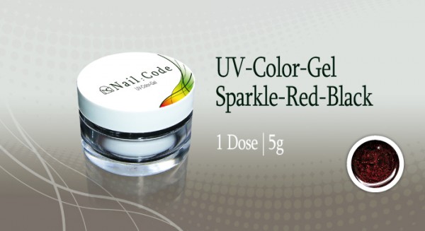 Sparkle red black Nailcode
