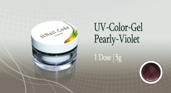 Pearly violett Farbgel 5 g Nailcode