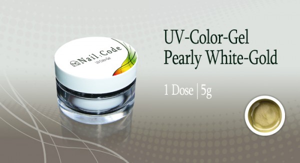 Pearly-white-gold Farbgel 5 g