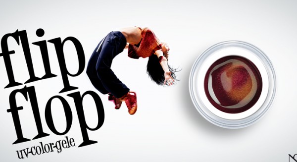 Flip flop bordeaux Nailcode
