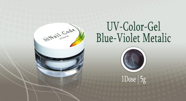 Blue violett metallic Nailcode