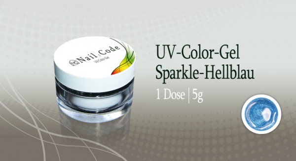 Sparkle hellblau Nailcode