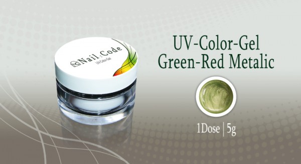 Green red metallic Nailcode