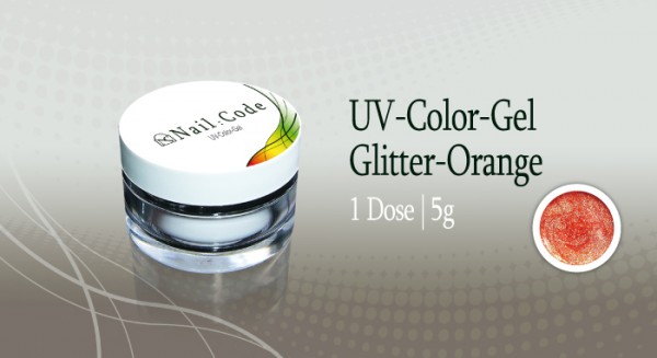 Glitter orange Nailcode