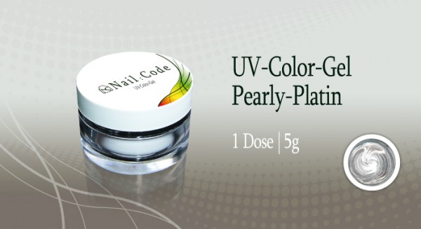 Pearly Platin Farbgel 5 g NailCode